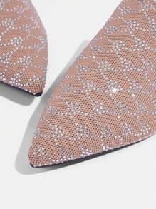 CUCCOO TILAWA CUCCOO Fashion Pointed Toe Flat Mules - Apricot - View 3