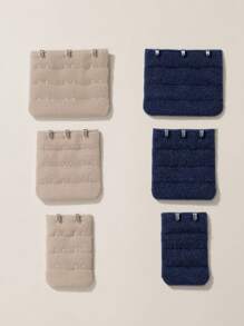 6入組大碼女用內衣配件胸罩鉤扣 - 彩色 - 查看 2