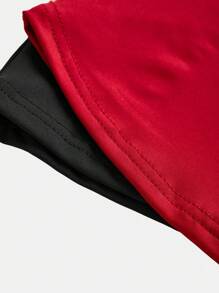 Bộ 2 quần ống loe thường ngày cho bé gái tuổi teen, quần ống loe cạp cao, đen và đỏ, bộ sưu tập thu đông 2024 - Nhiều màu - Xem 4