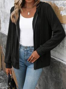 SHEIN LUNE 女士不对称蓬松连帽套头衫，秋冬款