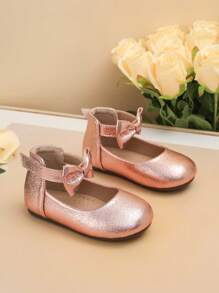 1 Pair Fashion Baby Flat Shoes, New Style Children Flat Shoes, Girls Flats - Pink - View 1
