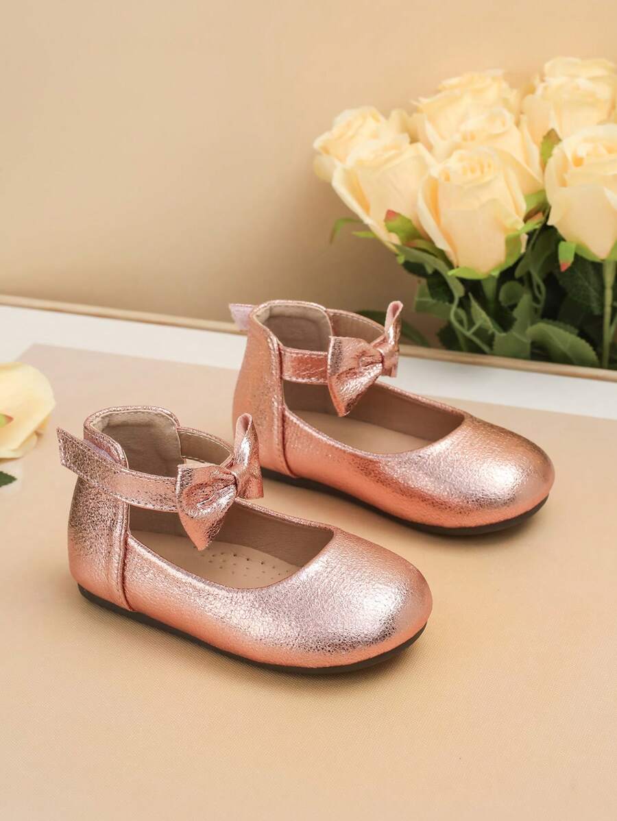 1 Pair Fashion Baby Flat Shoes, New Style Children Flat Shoes, Girls Flats - Pink - View 1