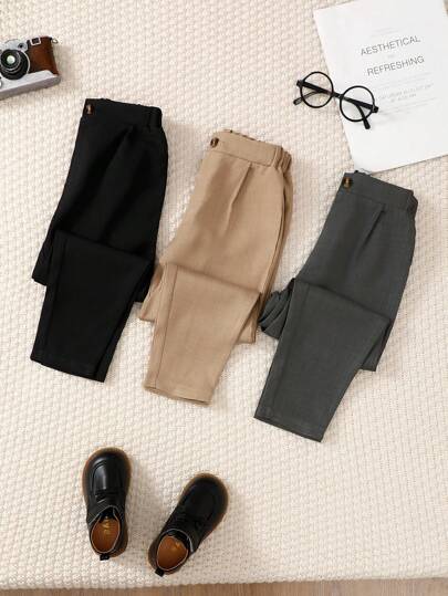 Souflis Souflis Set de 3 pantalones de traje informal para niños, adecuado para uso diario y escenas al aire libre