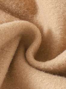 SHEIN Vintaside Kids 1件婴儿女童长袖碎花连体衣，秋冬季 - 棕色 - 查看 8