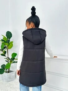 Palton midi fără mâneci pentru fete Tween, toamnă/iarnă