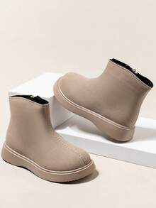 婴幼儿时尚靴子，春秋季短靴 - 灰色 - 查看 2