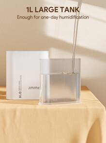 JMMO Humidifier,Double Nozzle Design,Large Mist Humidification,Anti-Dry Burning,1L Large Capacity,Minimalist Design,Atmosphere Night Light,Suitable For Office,Living Room And Bedroom