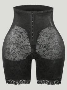 1 quần short định hình eo cao viền ren cho nữ - màu đen - Xem 3