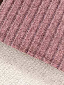 年轻女孩简约时尚纯色组合休闲舒适保暖长袖打底衫 - 彩色 - 查看 4