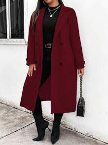 Calvaya Camisa casual de manga larga y botones con cuello, abrigo informal de talla grande, para uso diario en invierno