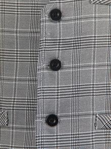 SHEIN 2 件套青少年男孩套装 - 灰色格子背心和裤子，不含衬衫 - 灰色 - 查看 4