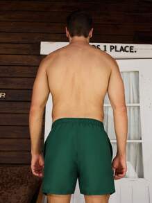 Surfspeed Men's Print Drawstring Waist Pockets Casual Beach Shorts - Multicolor - View 2