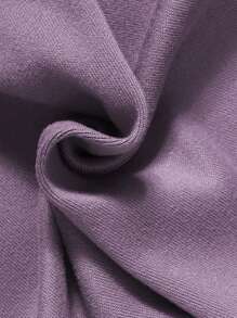 2pcs Tween Boys Minimalist Velvet Half-Turtleneck Long Sleeve Top & Comfortable Pants Set, Casual Soft Underwear Outfit