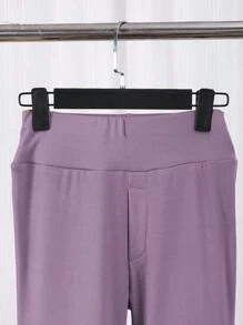 2pcs Tween Boys Minimalist Velvet Half-Turtleneck Long Sleeve Top & Comfortable Pants Set, Casual Soft Underwear Outfit