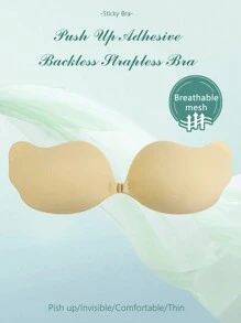 1 paire de soutiens-gorge adhésifs mini à forme d'aile personnalisés, soulève-gorge invisible, accessoires de soutien-gorge simple et , portables et avec fermoir