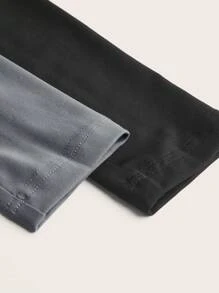 SHEIN EZwear Bộ trang phục thể thao 4 món cho nữ áo khoác khóa kéo tối giản màu trơn và quần legging bó - Nhiều màu - Xem 14