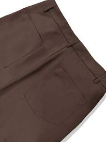Manfinity Hypemode Pantalones rectos casuales de unicolor con bolsillo para uso diario de hombre