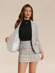 Chiquease Women Autumn Lapel Single Button Overcoat, Stylish Everyday Wear Fall Cloth For Women - Multicolor - View 6