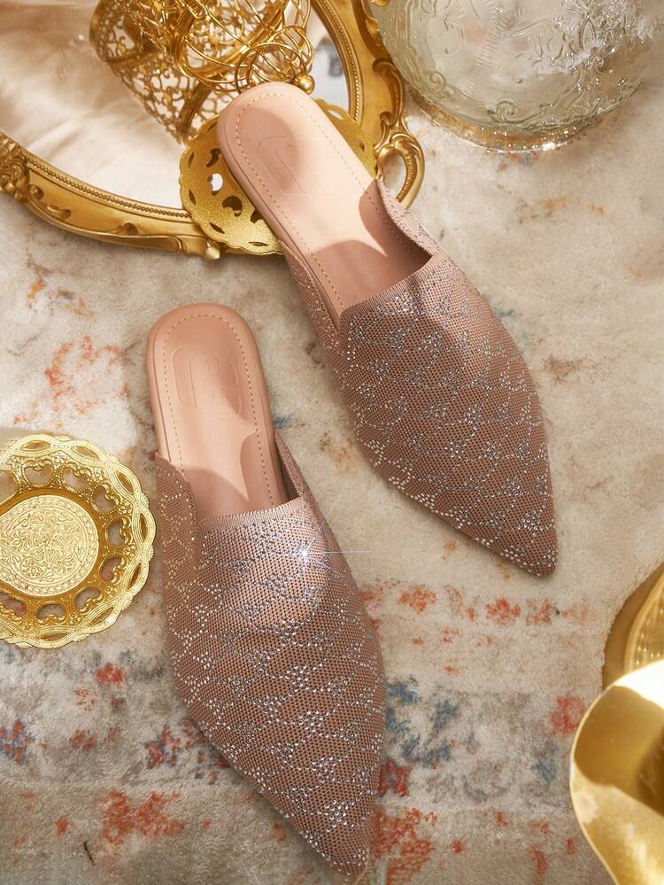 CUCCOO TILAWA CUCCOO Fashion Pointed Toe Flat Mules