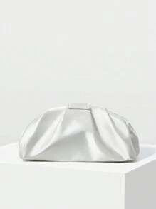 The Great Gatsby x MOTF PREMIUM FLOWER DECOR CLUTCH - Grey - View 4