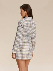 Chiquease Women Autumn Lapel Single Button Overcoat, Stylish Everyday Wear Fall Cloth For Women - Multicolor - View 2