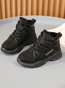 儿童户外保暖内衬保暖时尚休闲靴，冬季