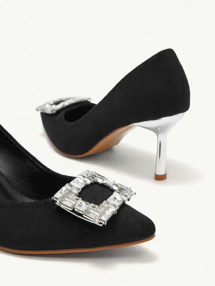 CUCCOO CHICEST Women's Rhinestone Decorated Fashion High Heel Pumps