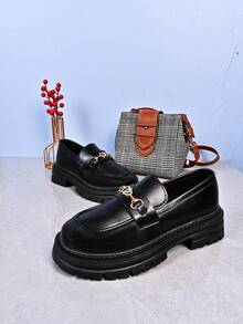 1 Pair Casual Fashionable Outdoor Versatile Durable Anti-Slip Flat Shoes For Teens - Black - View 4