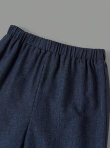 3pcs/Set Kids/Tween Boys College Style Uniform Vest, Solid Color Lapel Long Sleeve Shirt With Necktie, And Straight Solid Color Pants, Gentleman Suit Set - Multicolor - View 15