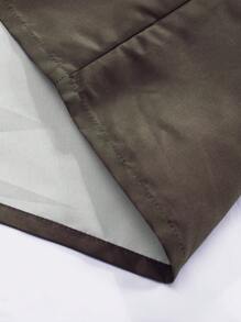 PAVTROS Manfinity Streetrush Men's Front Zipper Short Sleeve Figure Print Casual Shirt - Coffee Brown - View 6