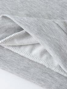 SHEIN Explorewe Moletom com capuz estilo Academia de Lettering Impresso para Adolescentes