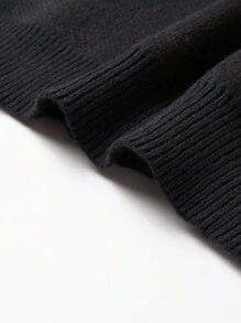 Manfinity EMRG Men's Letter Pattern Long Sleeve Single Breasted Casual Cardigan, Autumn/Winter