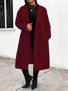 Calvaya Camisa casual de manga larga y botones con cuello, abrigo informal de talla grande, para uso diario en invierno