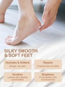 SlowSunday Coconut Foot Cream, With Coconut Oil, Shea Butter & Vitamin E ,Soothe, Improve Dead Skin, And Deeply Nourish, Cozy Winter Styles, Suitable For Winter, Y2K, For Valentine's Day, Valentines Gift, Valentines Day Gift, Ideal For Party - Beige - View 3