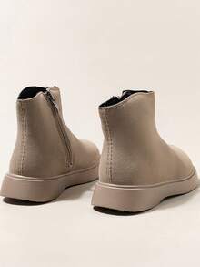 婴幼儿时尚靴子，春秋季短靴 - 灰色 - 查看 5