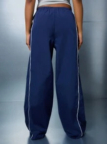 SUMWON WOMEN 侧条纹直筒慢跑运动裤