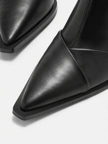 CUCCOO BIZCHIC Women's Fashion Pointed Toe Stiletto Ankle Boots For Christmas And New Year Holiday Valentines - Black - View 7