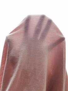 SHEIN LUNE Drawstring Sleeveless Hooded Dress - Baby Pink - View 8