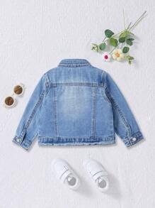 Baby Girl Loose Fit Denim Jacket