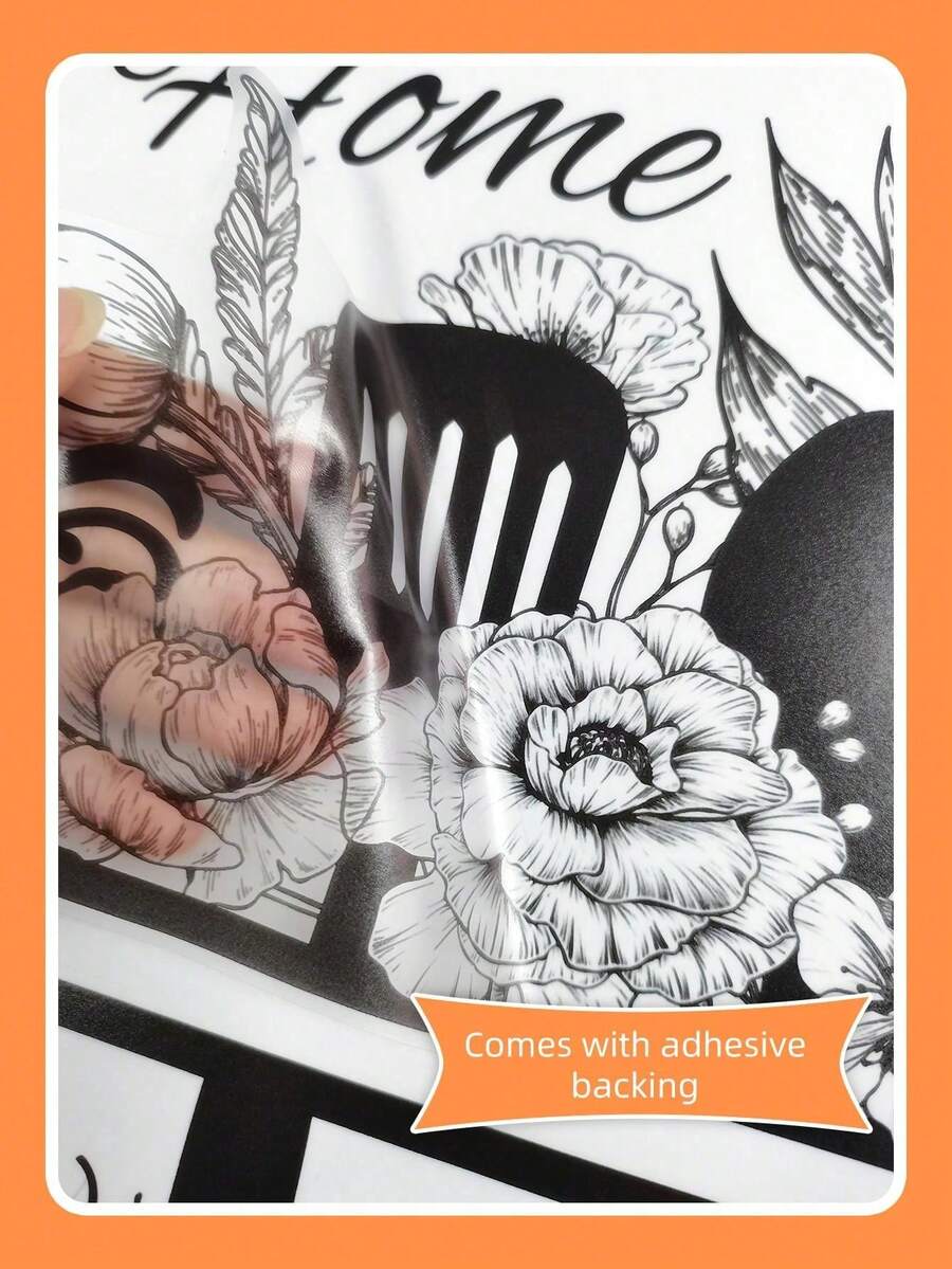 1pc New Creative Kitchen Utensils Sticker, Removable Wall Sticker For