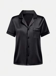 2 件套青少年女孩休闲优雅格子短袖衬衫和裤子套装