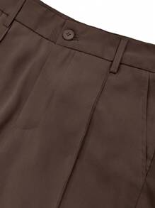 Manfinity Hypemode Pantalones rectos casuales de unicolor con bolsillo para uso diario de hombre
