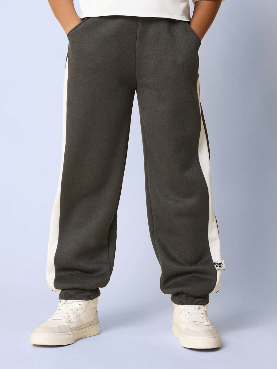 SUMWON Tween Girls Comfy Slim Fit Side Panel Essential Jogger SHEIN UK