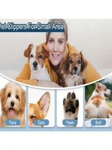 PETSIN 1 件猫/狗爱好者礼物和狗/猫妈妈爱美容电动剪毛器，方便快捷修剪脚毛