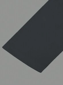 Manfinity Homme Men's Casual Everyday Button-Front Half-Placket Long Sleeve Polo Shirt, Autumn, For Fall - Dark Grey - View 6