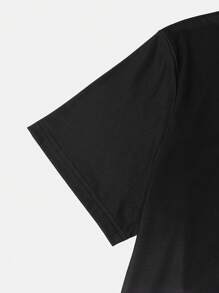 Manfinity Homme 男士圆领短袖渐变色简约 T 恤，休闲日常穿着 - 彩色 - 查看 6