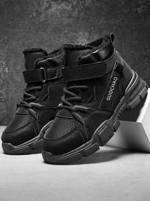 儿童户外保暖内衬保暖时尚休闲靴，冬季