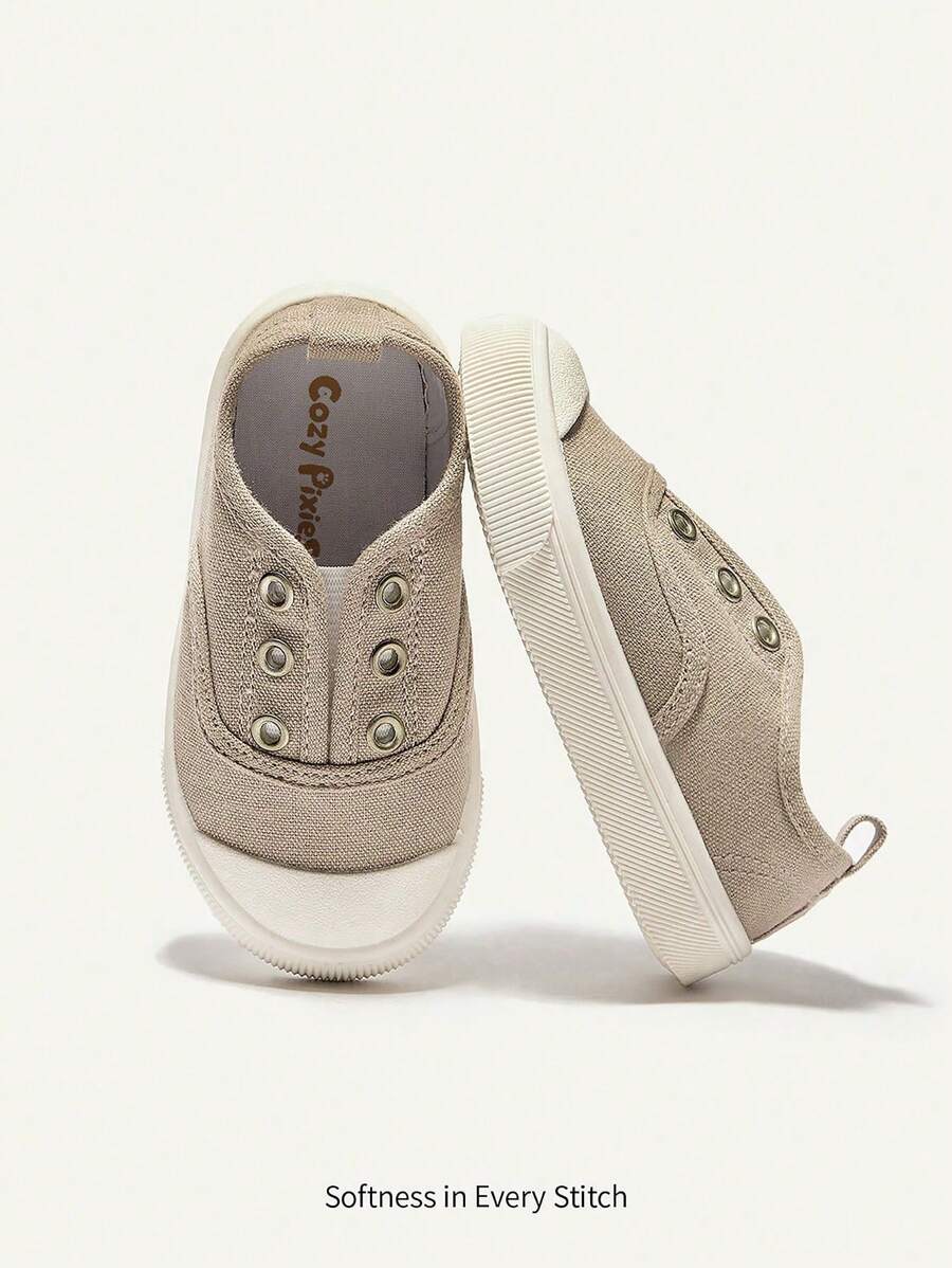 Cozy Pixies Con trai Và Cô gái Màu Khaki tranh sơn dầu Giày thể thao Với Đàn hồi Ban nhạc , Đúng mốt , Thoải mái , Nhẹ Và Dễ Đến Mặc , Thích hợp Đối với Hằng ngày Và Thể thao Dịp - Màu Khaki - Xem 1