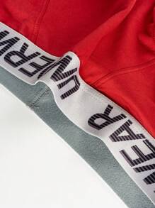 5pcs/Pack Men Letter Waistband Briefs