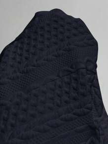 SHEIN Essnce Áo blazer nữ màu trơn cổ bẻ tay dài thanh lịch, kiểu dáng công sở thường ngày, trang phục công sở mùa thu, trang phục giáo viên mùa thu - Màu xanh hải quân - Xem 7